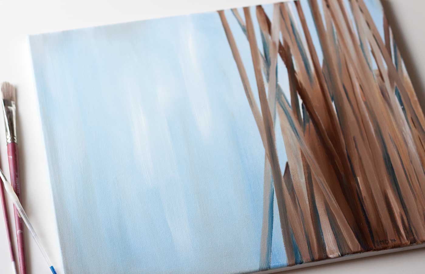 Blue Reed Painting_6161