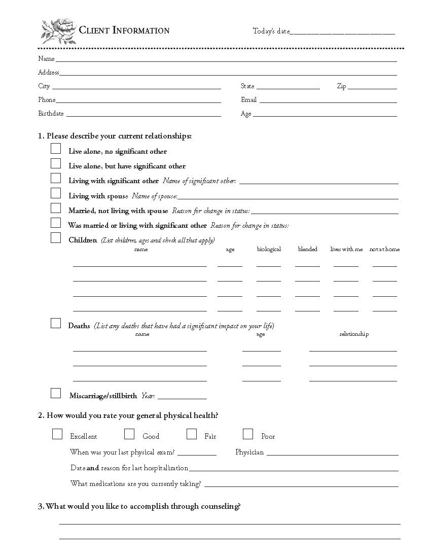 Medical Office Patient Form