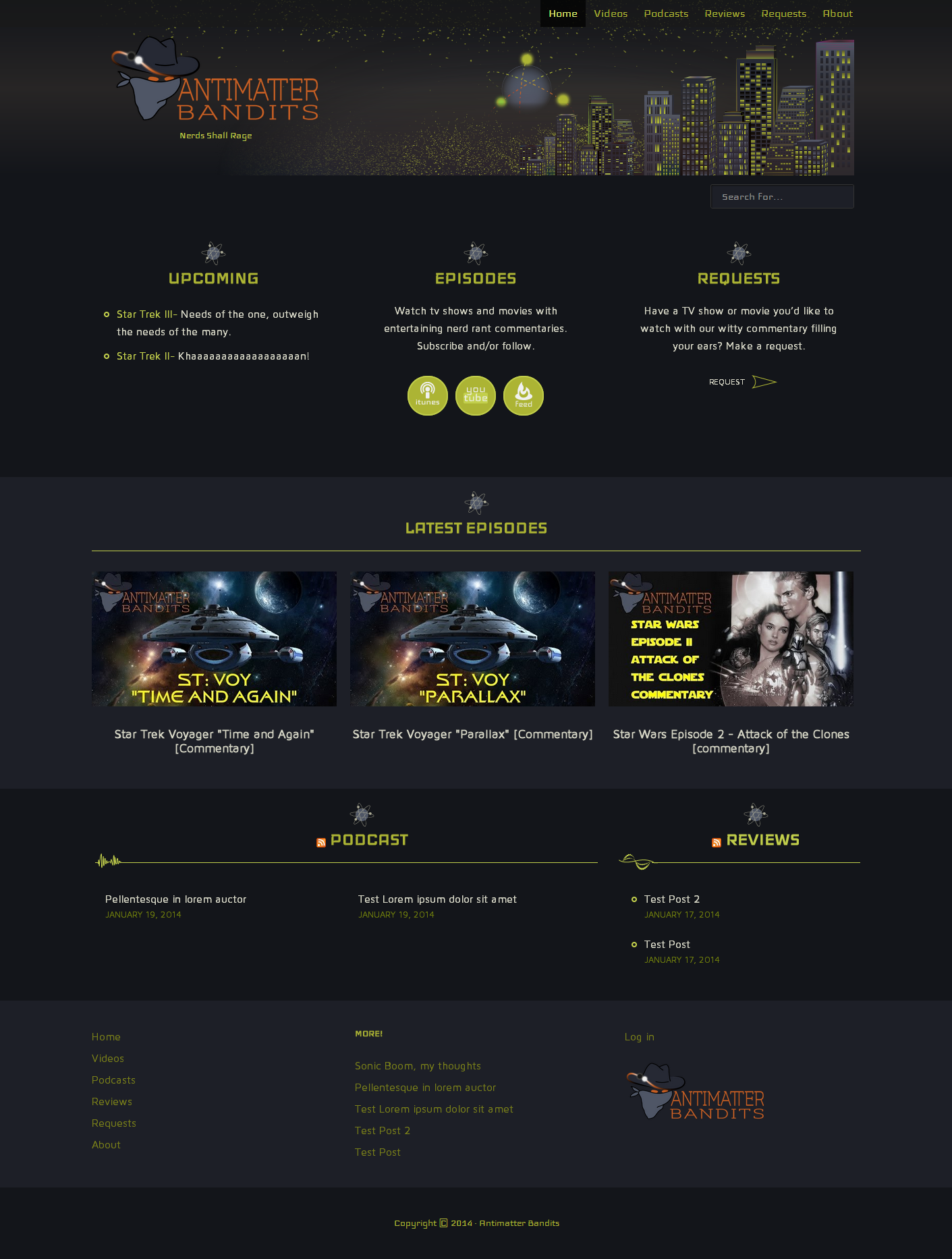 Website Design antimatterbandits